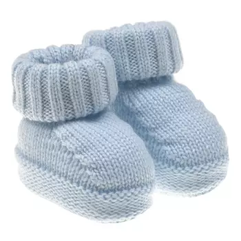 Голубые вязаные пинетки Tomax детские