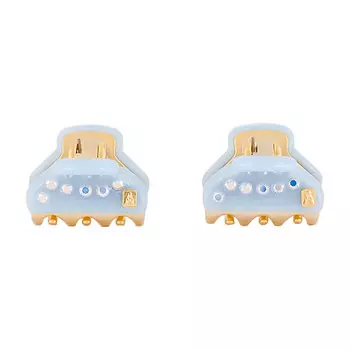 Голубые заколки-крабы, 2 шт. Alexander de Paris детские