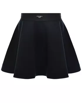 Юбка из хлопкого джерси с эластичной резинкой на талии Dolce&Gabbana
