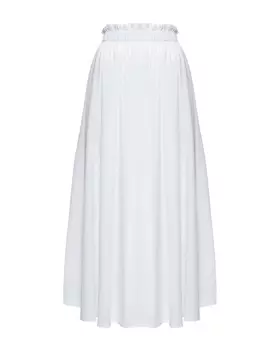 Юбка миди из поплина с боковыми карманами Pietro Brunelli