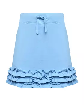 Юбка с рюшами по подолу, голубая Dsquared2