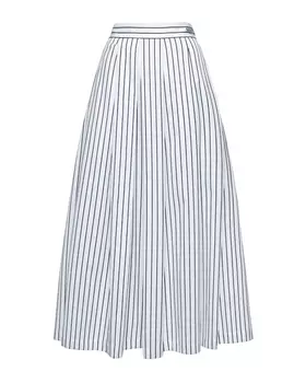Юбка со складками в полоску, белая Shatu