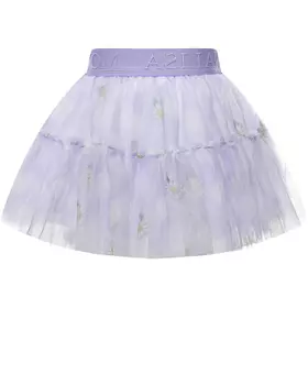 Юбка в горошек с ромашками Monnalisa