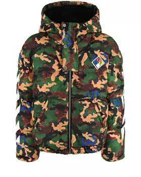 Камуфляжная куртка с капюшоном Off-White детская