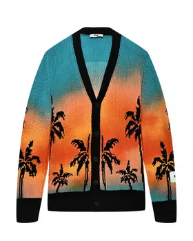 Кардиган с декором "пальмы" MSGM