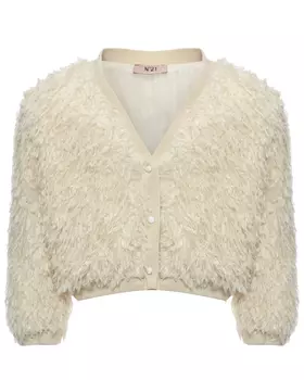 Кардиган сплошные мелкие перья No. 21