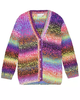 Кардиган в разноцветную полоску Stella McCartney детский