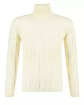 Кашемировая водолазка молочного цвета Tomax детская