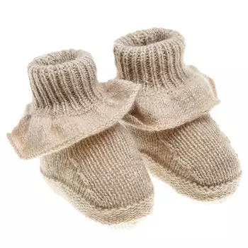 Кашемировые пинетки с оборками Tomax детские