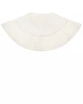 Кашемировый шарф-горло молочного цвета Chobi детский