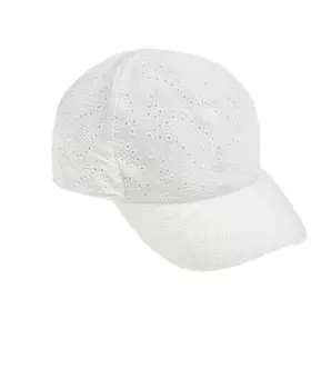Кепка с шитьем, белая Catya
