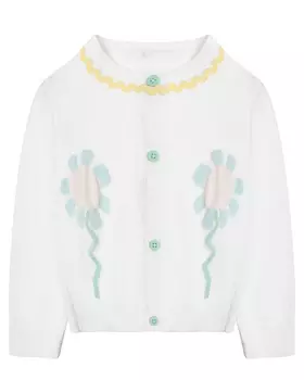 Кофта с интарсией цветов Stella McCartney