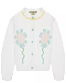Кофта с интарсией цветов Stella McCartney