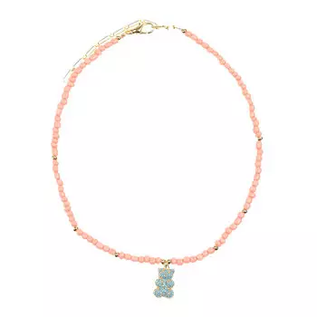 Колье из бисера с подвеской "мишка" I Love Cameo