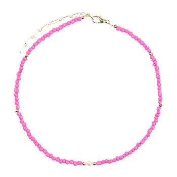 Колье из бисера с жемчугом I Love Cameo