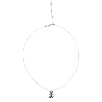 Колье "мишка", бисер, серебро Rena Chris детское