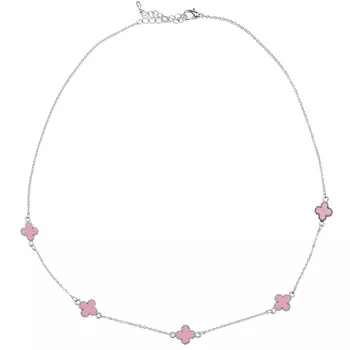 Колье, розовый /серебро Rena Chris детский