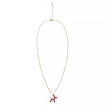 Колье с подвеской, белая красная Tais детское