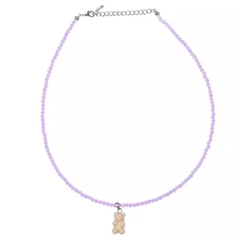 Колье с подвеской, бежевый медвежонок Tais детское