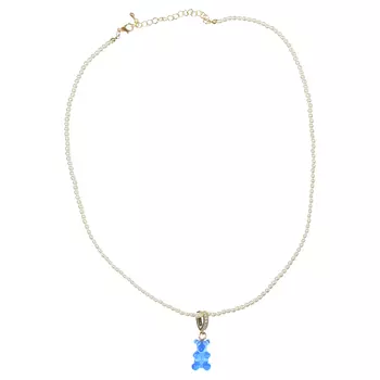 Колье с подвеской, медвежонок синий Tais детское