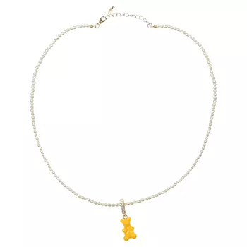 Колье с подвеской, медвежонок желтый Tais детское