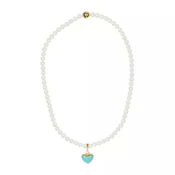 Колье с подвеской "сердце", бирюзовый Tais детское