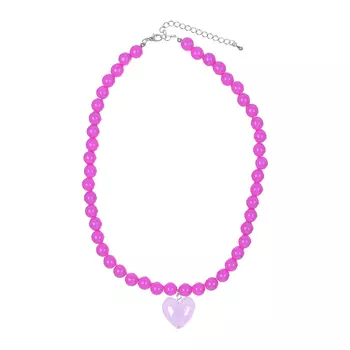 Колье с подвеской "Сердце", фиолетовый Tais детское
