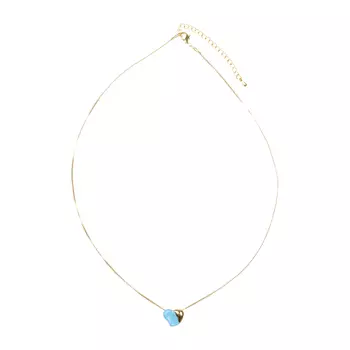 Колье с подвеской "сердце". голубой Tais детское