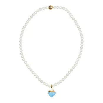 Колье с подвеской "сердце", голубой Tais детское