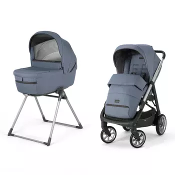 Коляска 2 в 1 Aptica System Duo на шасси Aptica Grafite, ALASKA BLUE Inglesina