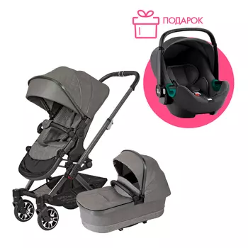 Коляска 2 в 1 Mercedes Benz 227 + автокресло BS 3 i-SIZE, Midnight Grey Hartan