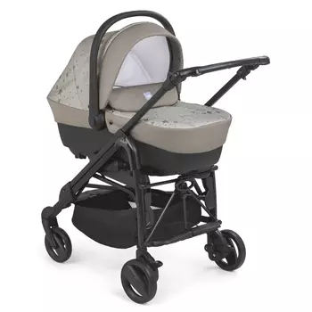 Коляска 3 в 1 COMBY TRIS вышивка медведь, нежные звезды CAM