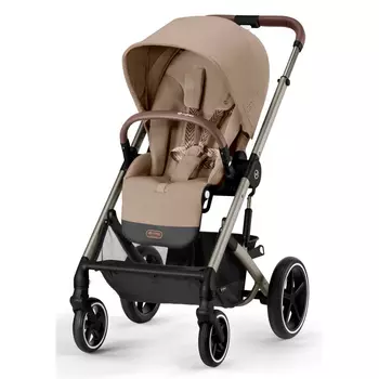 Коляска Balios S Lux TPE Almond Beige с дождивиком CYBEX