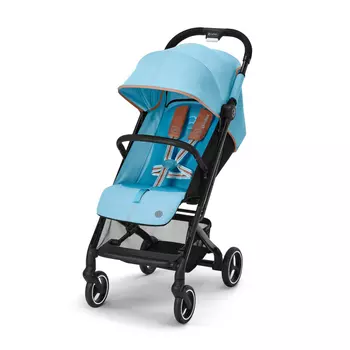 Коляска Beezy Beach Blue с дождeвиком и бампером CYBEX