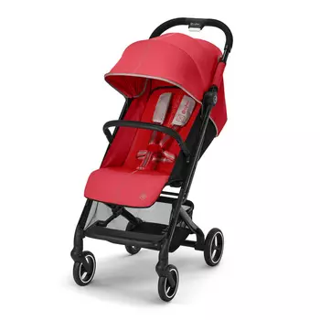 Коляска Beezy Hibiscus Red с дождевиком и бампером CYBEX