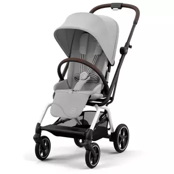 Коляска Eezy S Twist+2 SLV Fog Grey с дождeвиком и бампером CYBEX