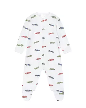 Комбинезон белый, принт машинки Lyda Baby