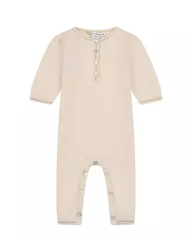 Комбинезон из кашемира кремового цвета Oscar et Valentine детский