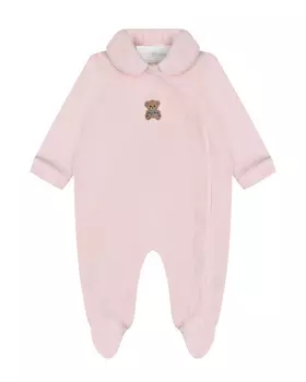 Комбинезон из велюра с аппликацией мишка, розовый Story Loris