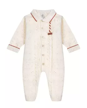 Комбинезон молочного цвета с воротником Marlu детский