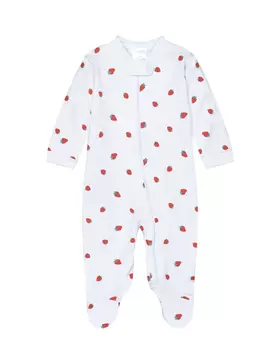 Комбинезон на молнии, принт клубнички Lyda Baby