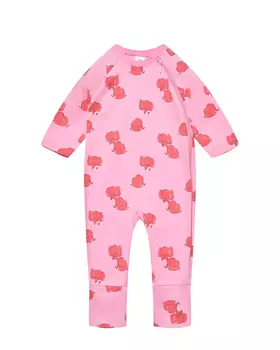 Комбинезон розовый принт слоники Sanetta