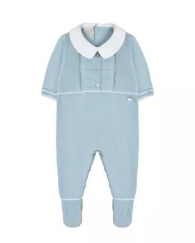 Комбинезон с белым воротником, голубой Paz Rodriguez