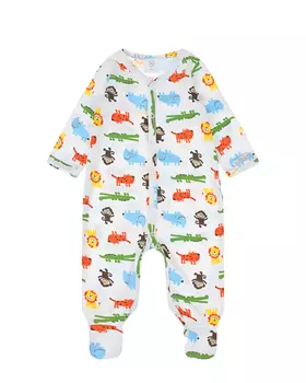 Комбинезон с принтом "разноцветные звери" Dan Maralex детский