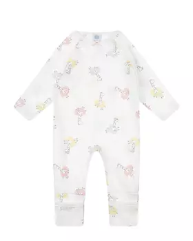 Комбинезон с принтом "жирафы" Sanetta