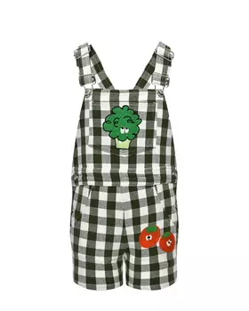 Комбинезон в клетку с аппликациями Stella McCartney