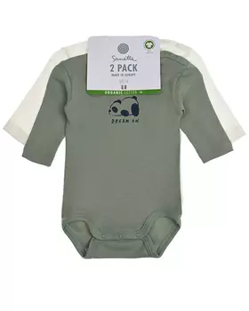 Комлпект из двух хлопковых боди Sanetta детский