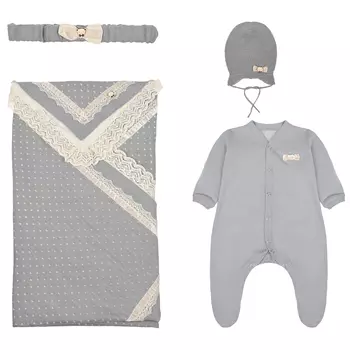 Комплект 4 предмета, серый SaraBara