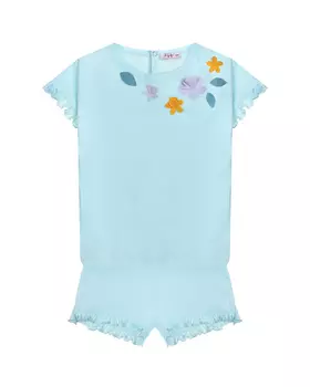 Комплект: футболка и шорты, голубой IL Gufo