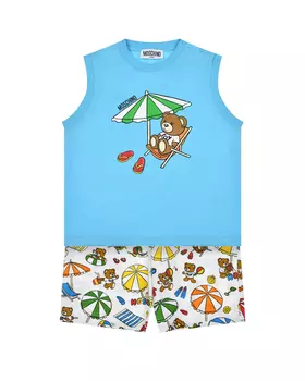 Комплект: футболка и шорты Moschino